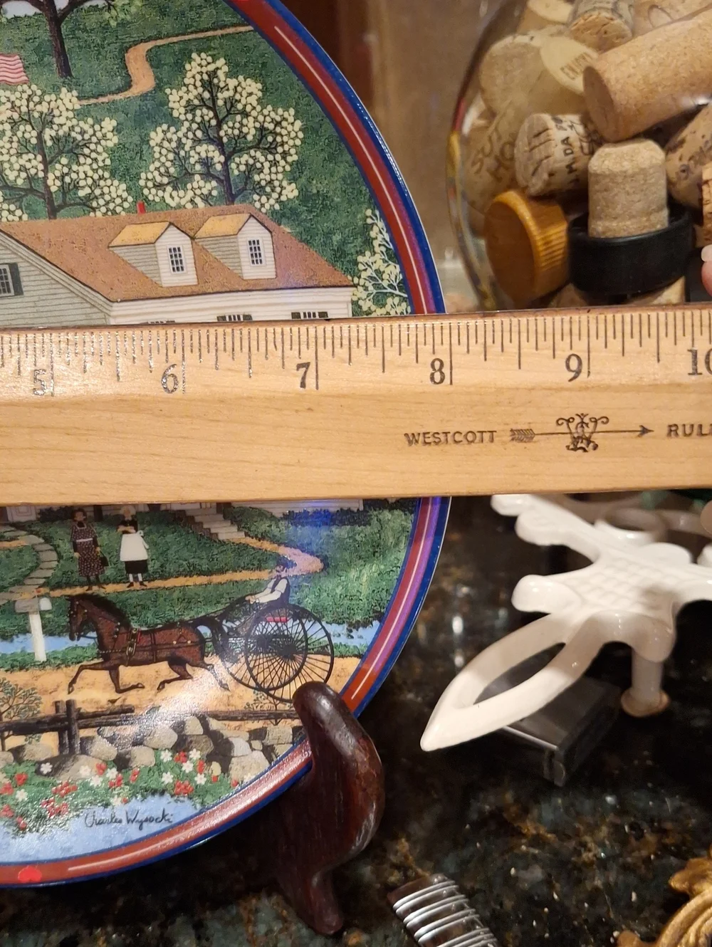 Vtg. Charles Wysocki Bradford Exchange Farmhouse Decorative Plate